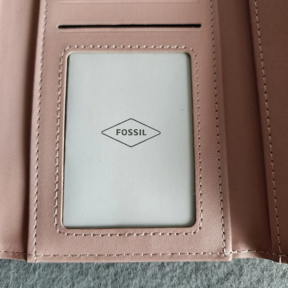 Fossil Wallet Women's Tan Yellow Faux Leather Pleather